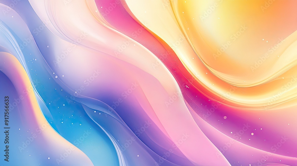 Aufkleber modern abstract background with fluid shapes and blended gradient colors