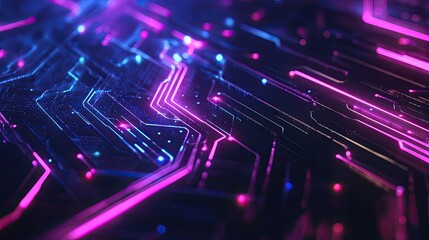 Modern tech-inspired background with digital patterns and glowing lines