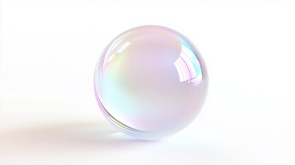 A Beautiful Iridescent Bubble in Gentle Light