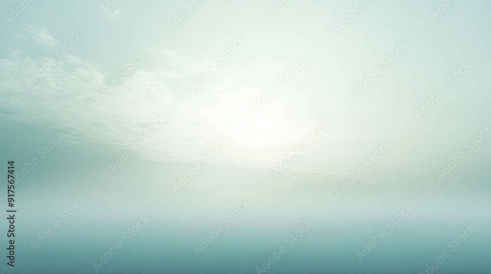 Poster soft gradient background transitioning from light gray to pale blue
