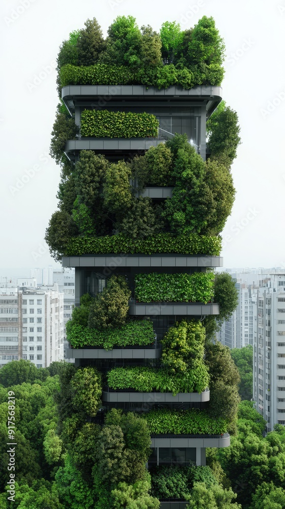 Poster cutting-edge fully automated vertical farming facility with advanced conveyor systems for produce tr