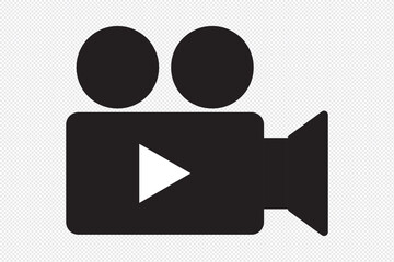 video camera icon. Professional video camera icon. Eps 10.