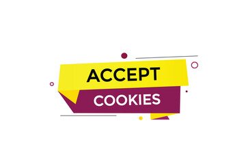 website, accept cookies,  button, learn, stay, tuned, level, sign, speech, bubble  banner, modern, symbol, click. 
