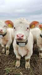 Obraz premium Precision Livestock Monitoring: Smart Collars Enhancing Animal Health and Farm Management, Generative Ai
