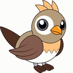 lark isolated on white background, lark vector illustration, bird on a branch vector art, lark silhouette, bird vector icon, Ducks on a branch line art, eps
