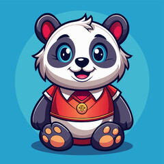 cute panda in various costumes