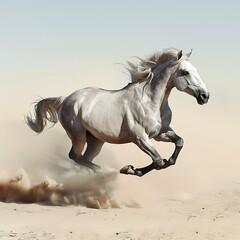 Grey Andalusian horse 