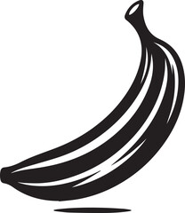 banana black vector, banana vector black and white
