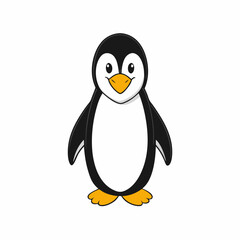 penguin cartoon isolated on white, penguin vector illustration, bird on a branch vector art, penguin silhouette, bird vector icon, penguins on a branch line art, eps