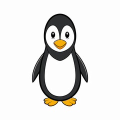 penguin cartoon isolated on white, penguin vector illustration, bird on a branch vector art, penguin silhouette, bird vector icon, penguins on a branch line art, eps