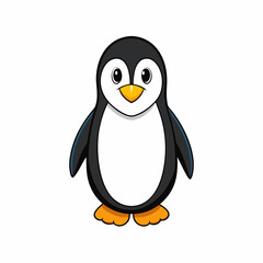 penguin cartoon isolated on white, penguin vector illustration, bird on a branch vector art, penguin silhouette, bird vector icon, penguins on a branch line art, eps