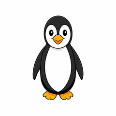 penguin cartoon isolated on white, penguin vector illustration, bird on a branch vector art, penguin silhouette, bird vector icon, penguins on a branch line art, eps
