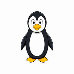 penguin cartoon isolated on white, penguin vector illustration, bird on a branch vector art, penguin silhouette, bird vector icon, penguins on a branch line art, eps