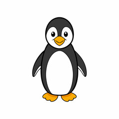 penguin cartoon isolated on white, penguin vector illustration, bird on a branch vector art, penguin silhouette, bird vector icon, penguins on a branch line art, eps