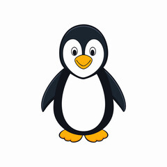 penguin cartoon isolated on white, penguin vector illustration, bird on a branch vector art, penguin silhouette, bird vector icon, penguins on a branch line art, eps