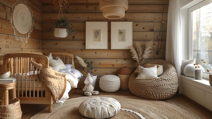 The living room is decorated with various green plants