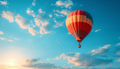 Fototapeta premium an air balloon in the sky.generative ai