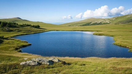 Serene Mountain Lake