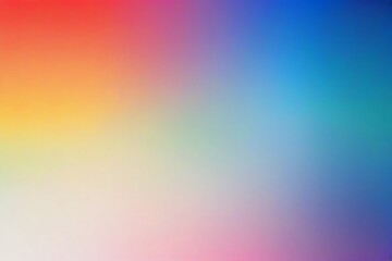 Obraz premium Abstract gradient background with a blend of red, yellow, blue, and purple colors.