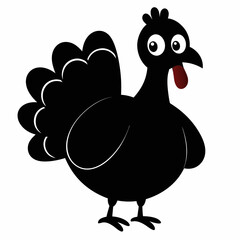 thanksgiving turkey cartoon isolated on white, turkey vector illustration, bird on a branch vector art, turkey silhouette, bird vector icon, turkeys on a branch line art, eps