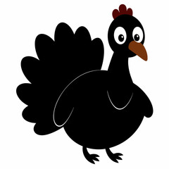 thanksgiving turkey cartoon isolated on white, turkey vector illustration, bird on a branch vector art, turkey silhouette, bird vector icon, turkeys on a branch line art, eps