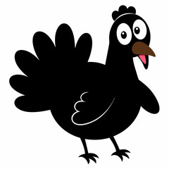 thanksgiving turkey cartoon isolated on white, turkey vector illustration, bird on a branch vector art, turkey silhouette, bird vector icon, turkeys on a branch line art, eps