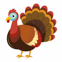 thanksgiving turkey cartoon isolated on white, turkey vector illustration, bird on a branch vector art, turkey silhouette, bird vector icon, turkeys on a branch line art, eps