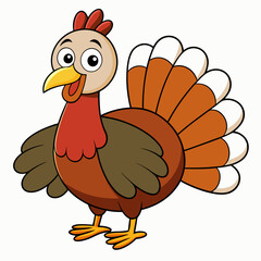 thanksgiving turkey cartoon isolated on white, turkey vector illustration, bird on a branch vector art, turkey silhouette, bird vector icon, turkeys on a branch line art, eps