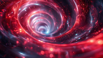 Obraz premium abstract background,spiral line,3d,chaotic,glossy.generative ai