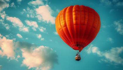 Fototapeta premium an air balloon in the sky.generative ai