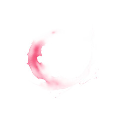 Ink splash of fuchsia color on a transparent background