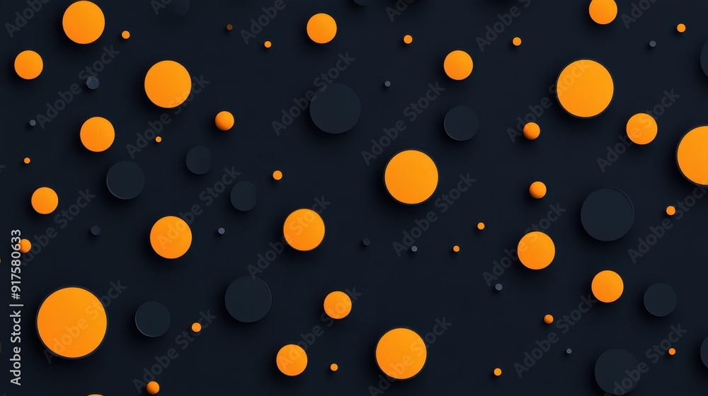 Poster a sleek and playful black dots background, perfect for adding a modern touch to any design project.