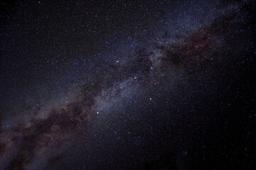 The Northern Cross and Milky Way stars high in the night sky