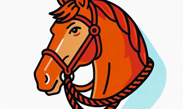 Horse Head Illustration