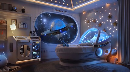 interior of a baby room
