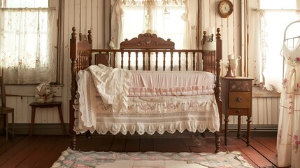 interior of a baby room

