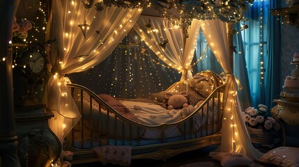 interior of a baby room
