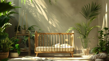 interior of a baby room
