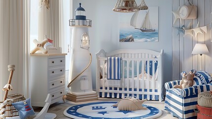 interior of a baby room
