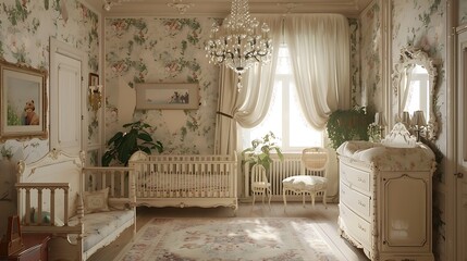 interior of a baby room
