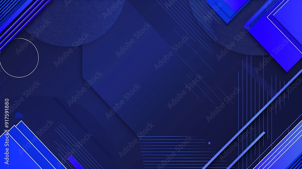 Poster dynamic blue waves: an abstract background of fluidity and depth for creative projects