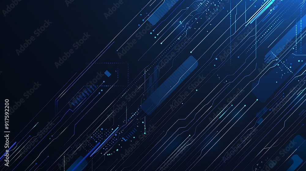 Aufkleber dynamic blue waves: an abstract background of fluidity and depth for creative projects