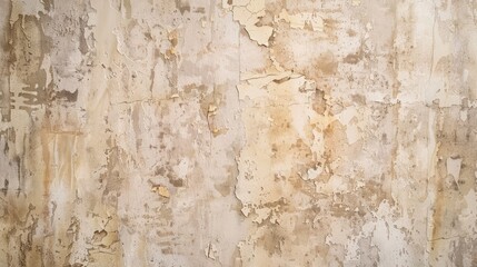 Fototapeta premium Aged beige wallpaper for texture or backdrop.