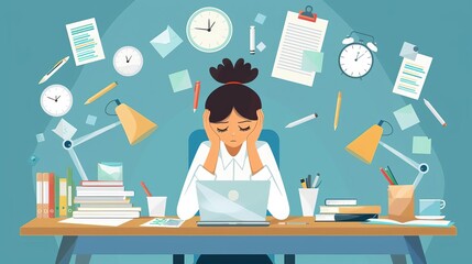 High stress at work , pressure , too much workload.