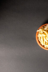pasta  in a  bowl vertical photo