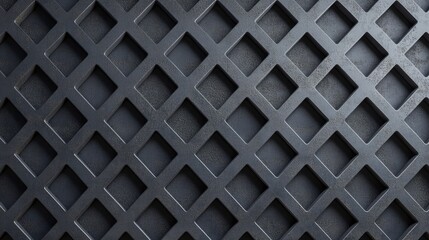 3d black lattice tiles on gray concrete background. High quality seamless realistic texture