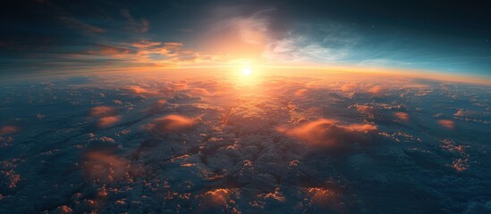 Fototapeta premium Sunset Above the Clouds