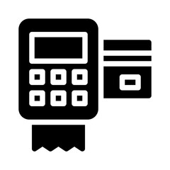 payment terminal glyph icon