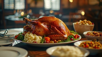 Roasted Turkey Thanksgiving Dinner