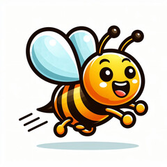 happy flying bee 